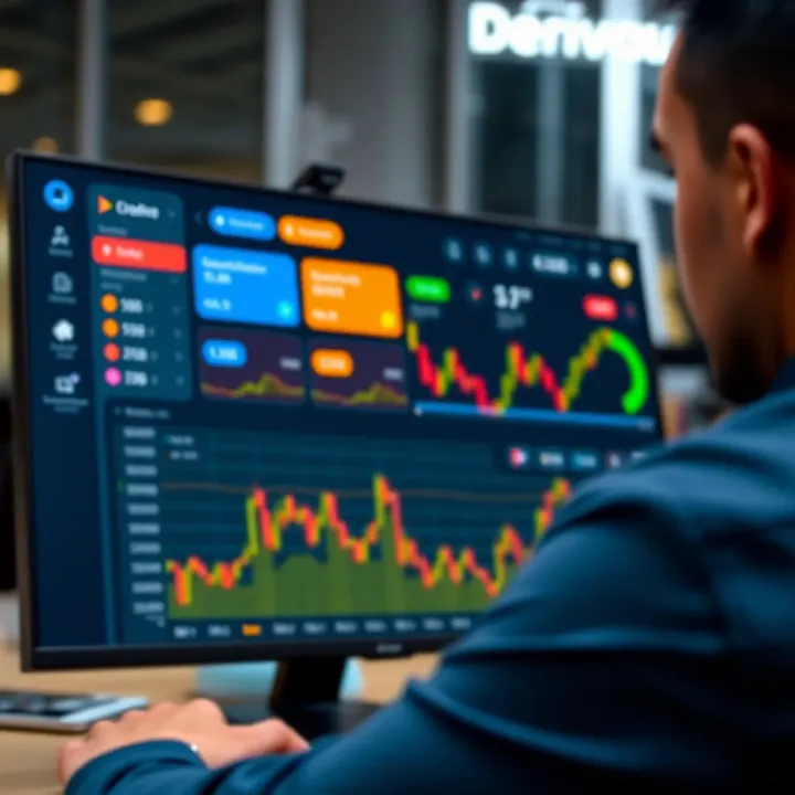 Dashboard interface showing various investment options on the trading platform
