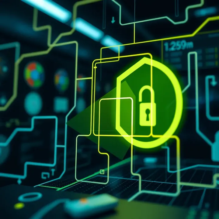 Illustration of digital security measures protecting IQ Option account access