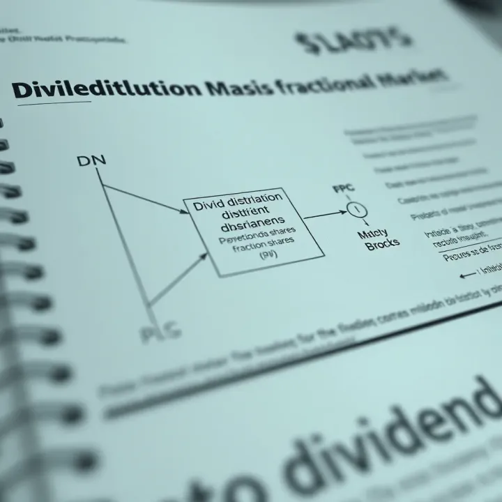 Diagram explaining dividend distribution for fractional shares in the Brazilian stock market