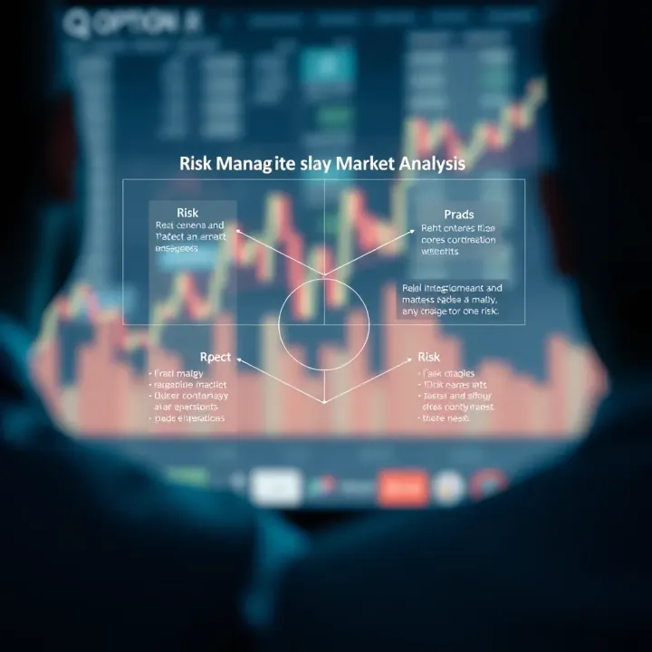 Risk Management and Market Analysis Strategies in Q Option Diagram illustrating risk management and market analysis strategies for online trading
