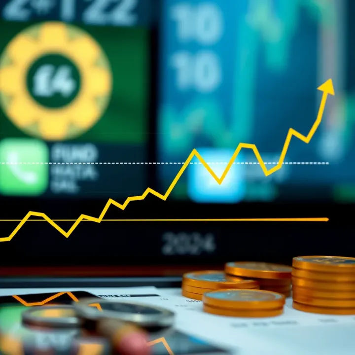 Graph showing exchange rate trends between British Pound and Brazilian Real over time
