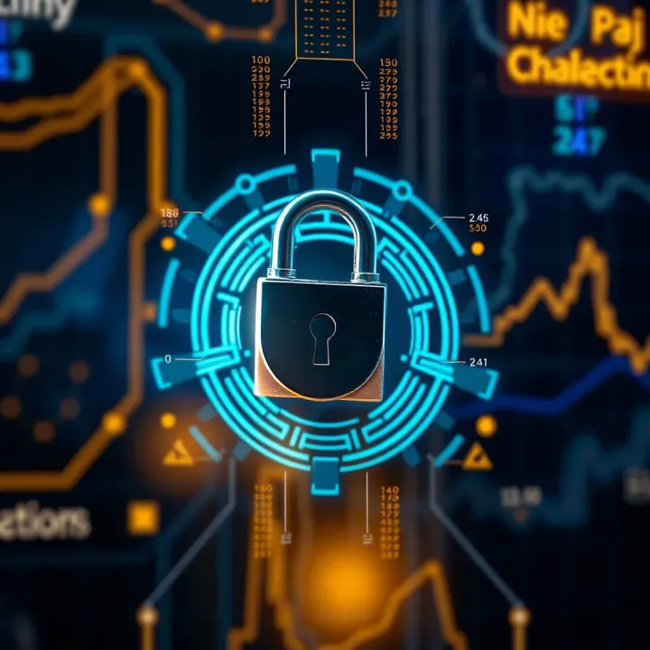 Secure digital lock symbolizing the safety and security features of Gate.io exchange