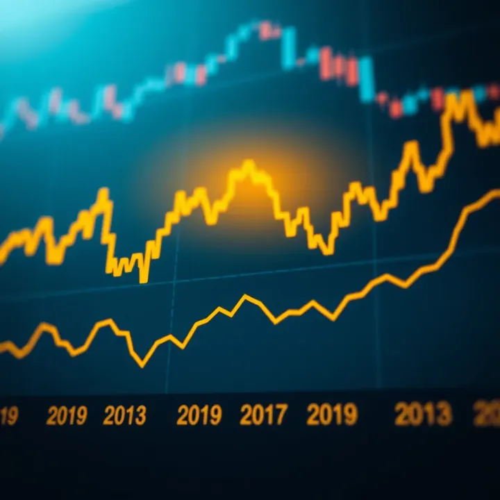 Gold Price Trends with Economic and Political Factors Graph showing gold price trends with economic and political indicators