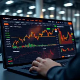 Exclusive VIP Trading Dashboard on IQ Option Exclusive VIP trading dashboard showing advanced analytics and personalized features on a digital platform