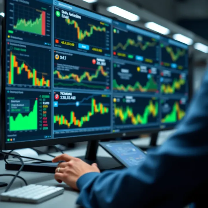 Technical workflow demonstrating key features and data exchange in IQ Option API usage
