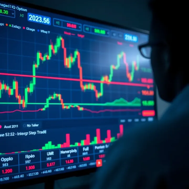 Online trading platform interface showing multiple financial asset charts and real-time price movements