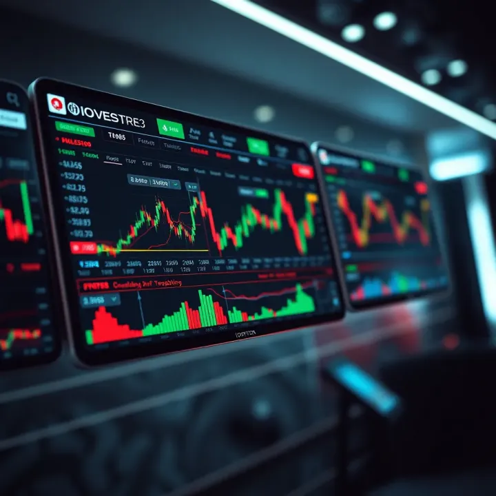 User-friendly interface of IQ Option trading platform showing various financial charts and trading options