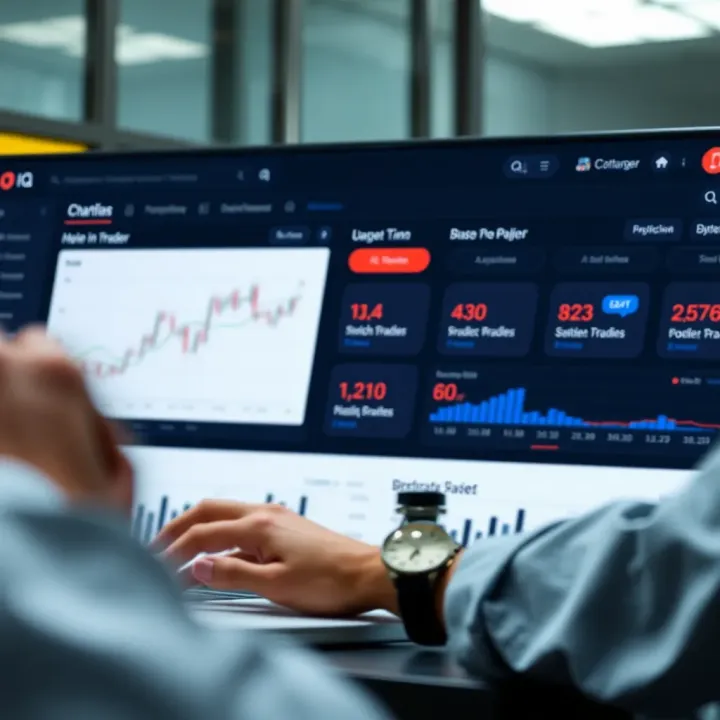 Navigating through various features and options within the IQ platform dashboard