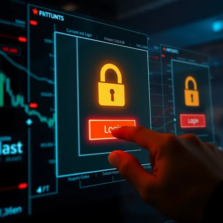 User entering secure login credentials on IQ platform interface