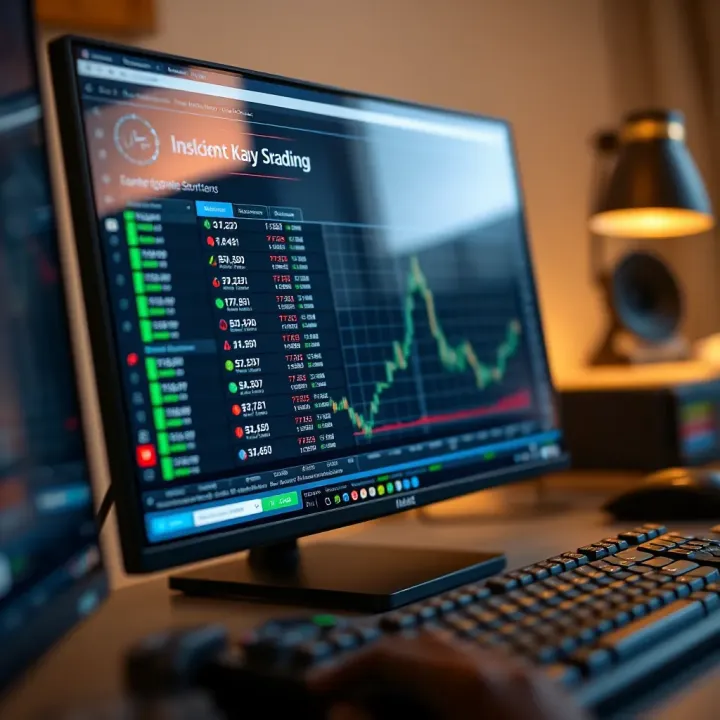 Illustration of keyboard shortcuts enhancing efficiency while using Quotex trading software on a desktop