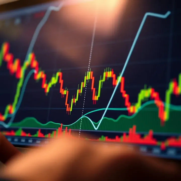 Technical analysis graph highlighting MACD signals in rapid trading intervals