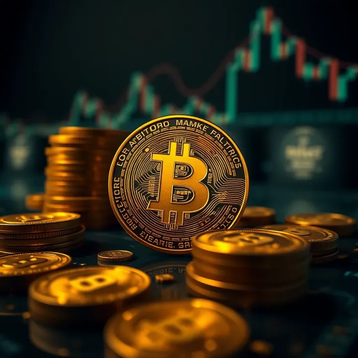 Visual representation of market factors and expert opinions impacting Bitcoin value