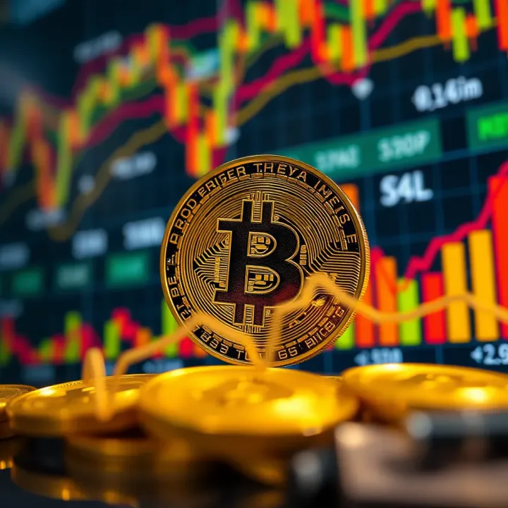 Illustration showing global events and news impacting cryptocurrency valuation