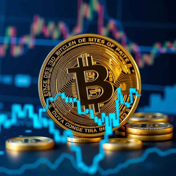 Graph depicting Bitcoin price fluctuations influenced by economic, technological, and regulatory factors