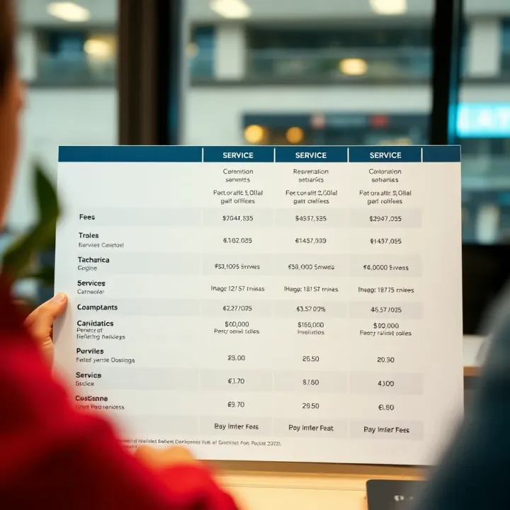 Fee and Service Comparison of Pocket Corretora for Brazilian Investors Comparison chart of fees and services offered by Pocket Corretora for Brazilian investors