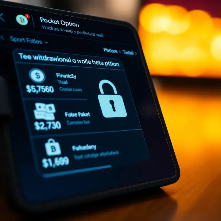 Secure digital wallet with financial icons representing withdrawal options