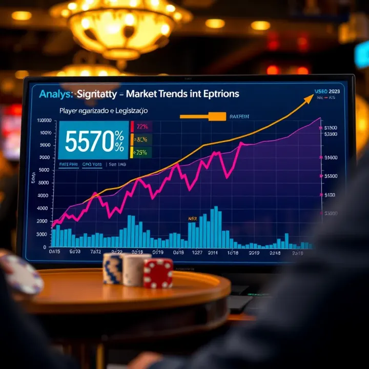 Graph illustrating poker option market trends and player engagement
