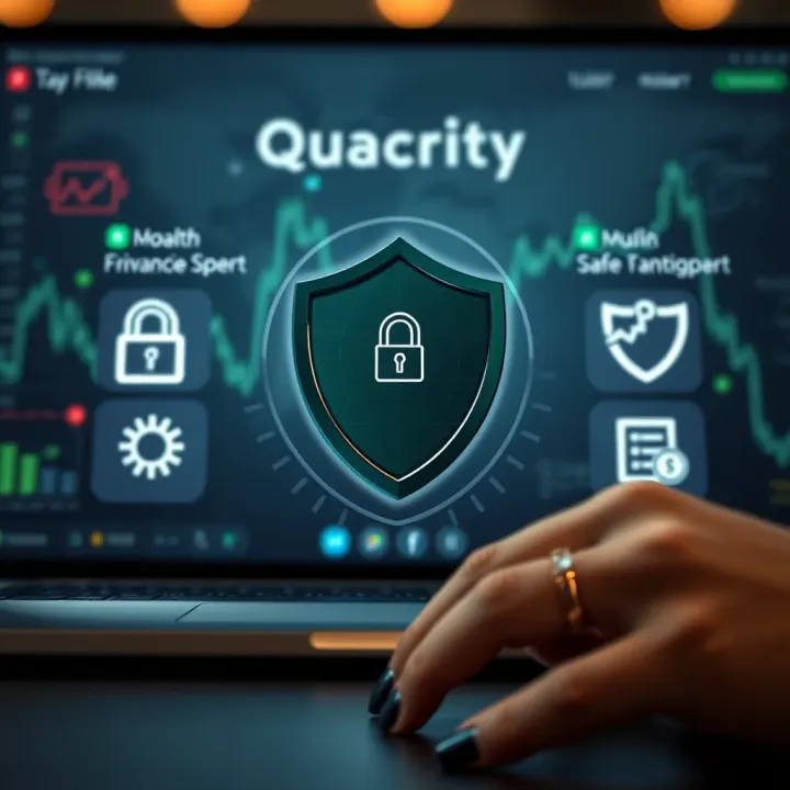 Security and privacy icons representing safe online quiz environment