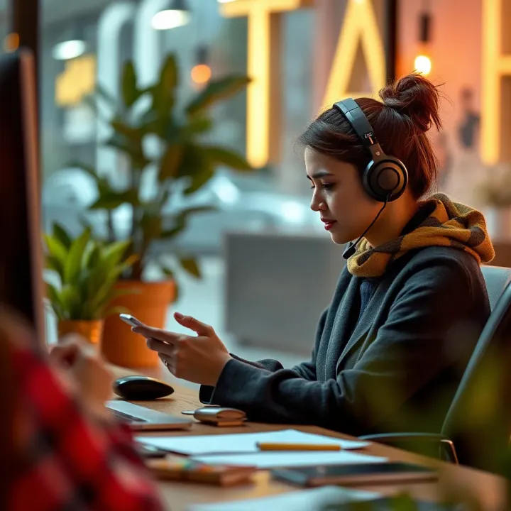 Customer support representative engaged in a live chat assisting with insurance queries