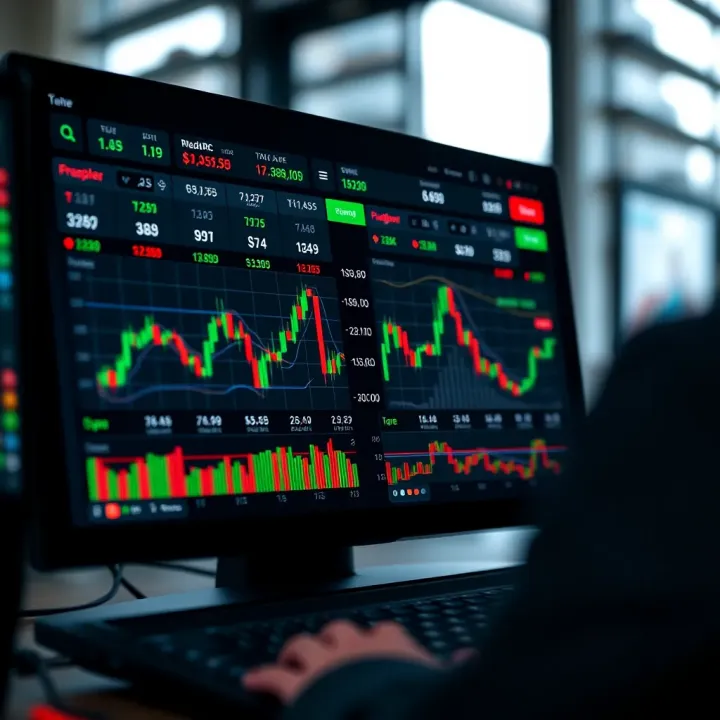 Quoex Trading Dashboard Overview User interface showcasing the trading dashboard with various binary options and market statistics