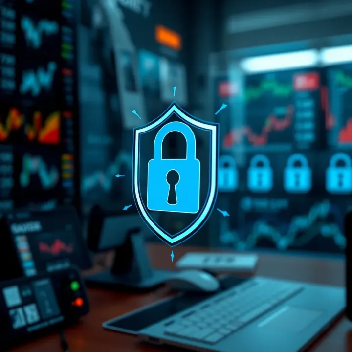 Security and Regulatory Compliance of Quotex Broker Visual representation of security features and regulatory compliance for online trading broker
