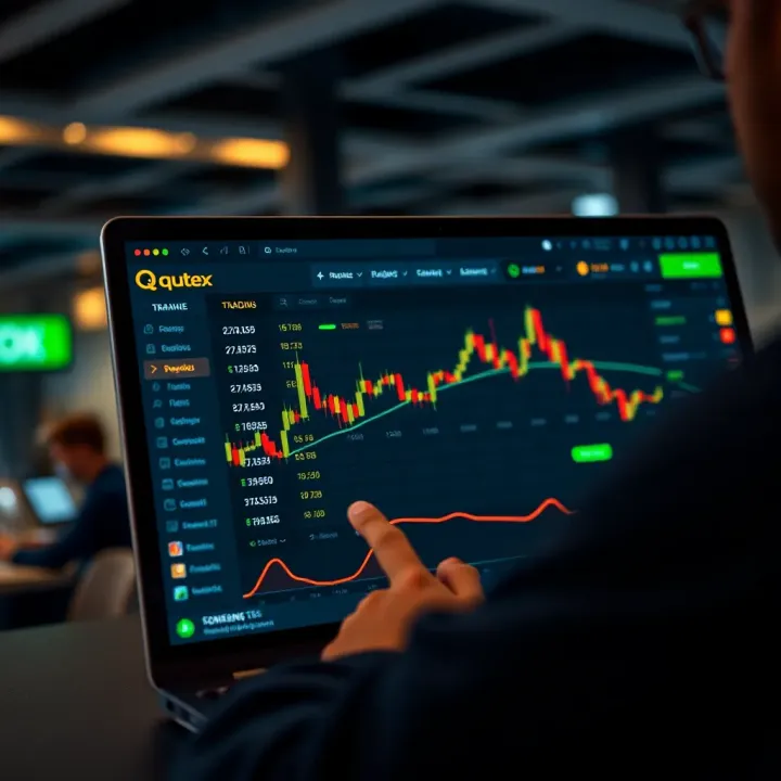 Navigating the Quotex Trading Platform Efficiently User-friendly interface of Quotex with navigation menu and trading options