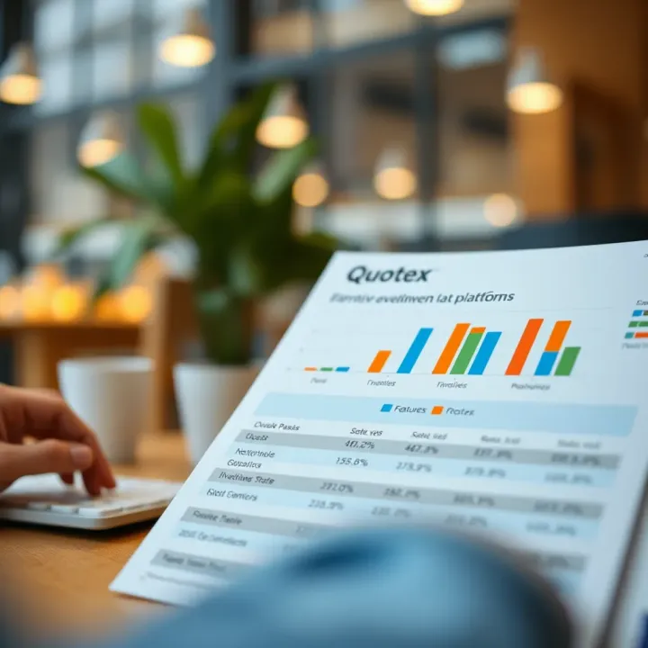 Comparison chart highlighting features and reputation of Quotex versus alternative trading platforms