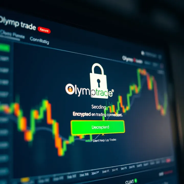 Secure login screen displaying encrypted connection on trading platform