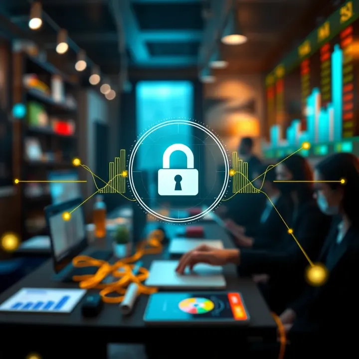 Ensuring Security in Online Investment Platforms Illustration of a safe investment environment with secure digital connections