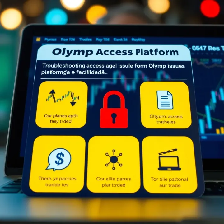 Visual guide showing common troubleshooting icons for platform access issues
