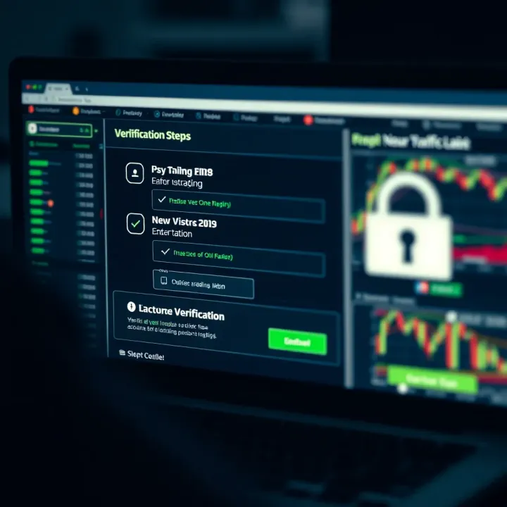 Secure verification process for online trading account